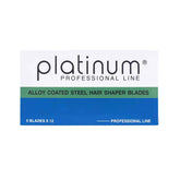 NIKKY PLATINUM STAINLESS HAIR SHAPER BLADES - 5 BLADES x 12